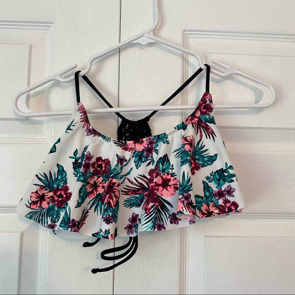 floral bikini top